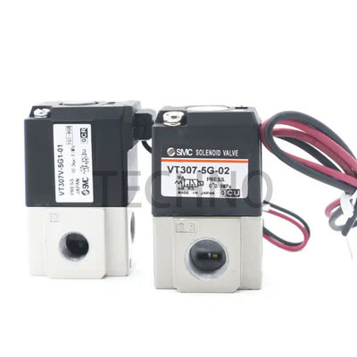 SMC VT307-4G1-01 SMC 5 Válvulas de solenoide de 2 vias Electromagnética 10 Hz SS316