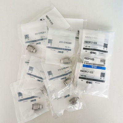 SMC KQG2H10-01S Acessórios para mangueiras de compressores de ar metálicos, 0-10 bar