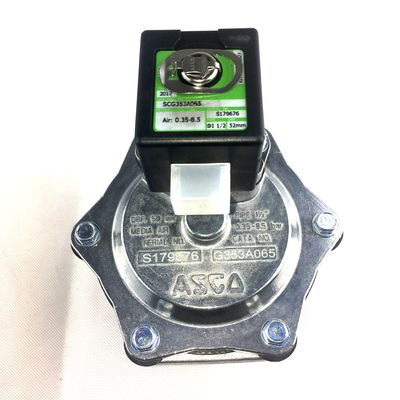 Ø1 1/2 Fitação de compressão ASCO Diafragma Pulso válvulas a jato SCG353A065 Piloto Integral de duplo estágio Ø1 1/2 Orifício Tamanho 52