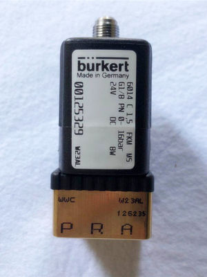 Burkert 00125329 válvula de solenoide de 2 vias 16 bar 24v normalmente fechada G1/8