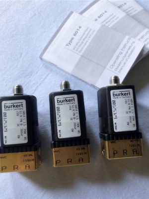 Burkert 00125329 válvula de solenoide de 2 vias 16 bar 24v normalmente fechada G1/8