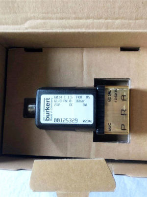 Burkert 00125329 válvula de solenoide de 2 vias 16 bar 24v normalmente fechada G1/8