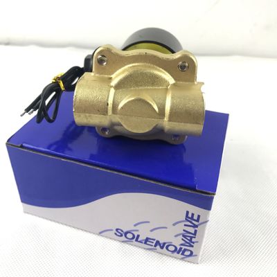1 polegada 2W200-25 válvula de solenoide elétrica de latão normalmente fechada NPT água ar válvula de solenoide de latão NC 2 Way