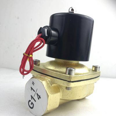 Normalmente aberta 2W350-35 1 1/4 de polegada de latão puro válvula solenoide de água válvula de ar NO