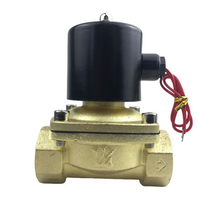 2W350-35 1 1/4 de polegada de latão puro válvula de solenoide válvula de água de ar normalmente fechado NC