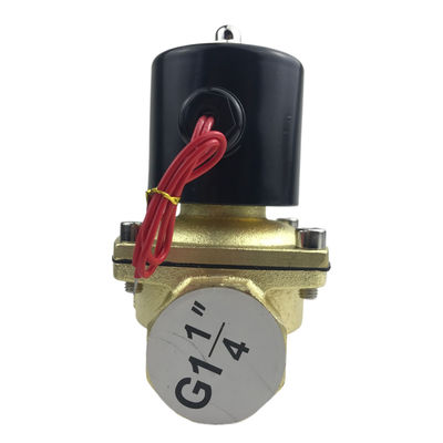 2W350-35 1 1/4 de polegada de latão puro válvula de solenoide válvula de água de ar normalmente fechado NC