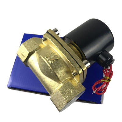 2W350-35 1 1/4 de polegada de latão puro válvula de solenoide válvula de água de ar normalmente fechado NC