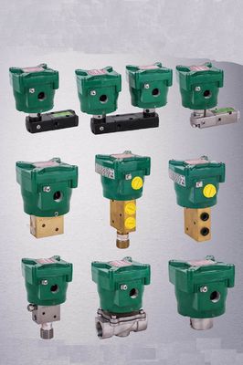 NF8551B402MO-24VDC 1/4 de polegada Asco 4 Way Solenoide Valve 2 PSI Operação mínima