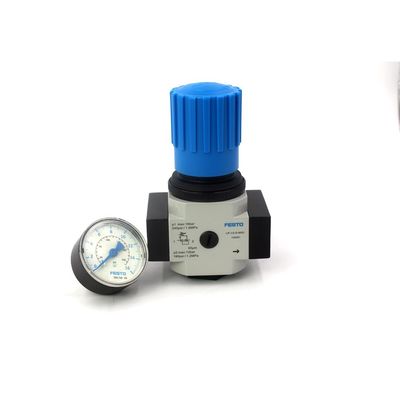 FESTO LR-1/2-D-MIDI 159581 LR-1/2-D-MIDI-MPA 8002257 válvula reguladora de pressão de liga de zinco com manômetro de pressão 0,5-12 bar