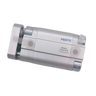cilindro de pistão pneumático de precisão com fio masculino ponta da haste de pistão 156855 ADVUL-16-25-P-A