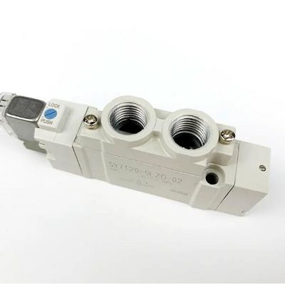 SY7120-5LZD-C4 Válvula solenoide pneumática SMC Portão de fixação de toque único Tamanho Ø4 DC24V 2 Posição Única