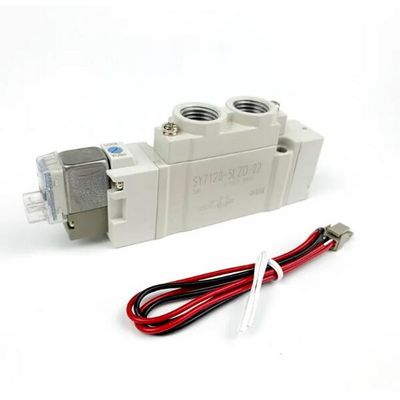 SY5420-6LZD-C8 DC12V SMC válvula solenoide pneumática 3 posição centro de escape