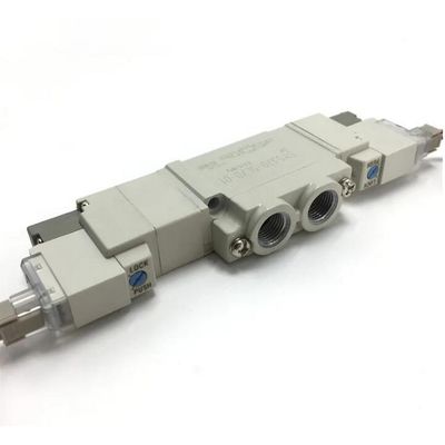 Válvulas solenoides SMC de 5 portas à prova de pó para aplicações de alimentos e bebidas