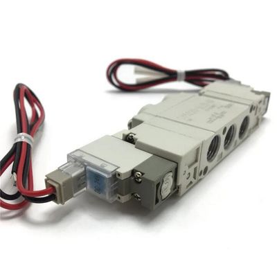 Válvulas solenoides SMC de 5 portas à prova de pó para aplicações de alimentos e bebidas