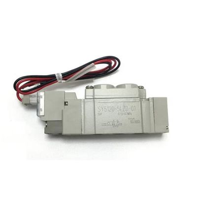 Válvulas solenoides SMC de 5 portas à prova de pó para aplicações de alimentos e bebidas