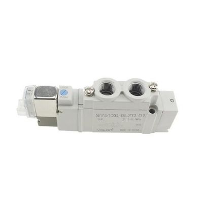 SMC Solenoide Valve SY5320-5LZD-C6 DC12V Portão de instalação de toque único Tamanho ø6 3 Posição Centro fechado