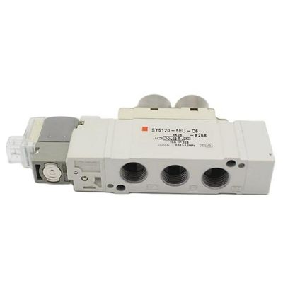 Valva solenoide SMC SY5220-6LZD-C8 2 posições Portão de fixação dupla com toque único Tamanho ø8 DC12V