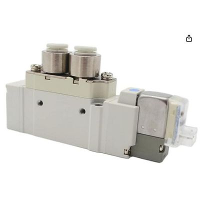 Valva solenoide SMC SY5220-6LZD-C8 2 posições Portão de fixação dupla com toque único Tamanho ø8 DC12V