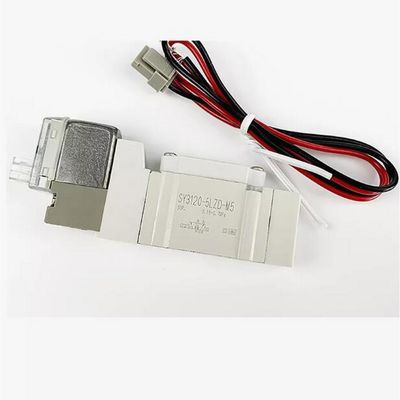 Valva solenoide SMC SY5220-5LZD-C8 2 posições Portão de ligação dupla de toque único Tamanho ø8 DC24V