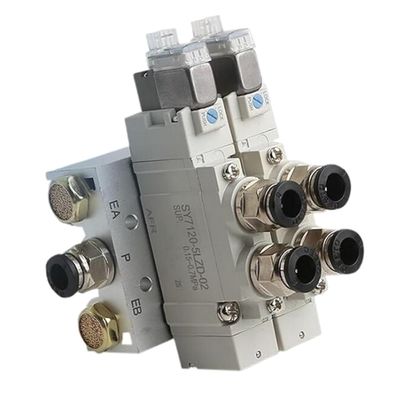 SY5220-6LZD-C4 Válvula solenoide SMC 2 Posição Dupla DC12V Tamanho do portão de instalação de um toque Ø4