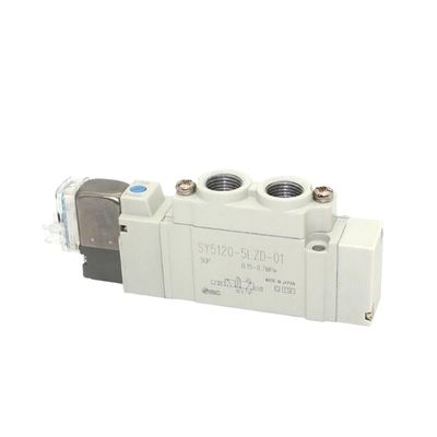 SY5220-5LZD-C4 Válvula solenoide SMC 2 posição Dupla DC24V Dimensão do portão de instalação de toque único Ø4