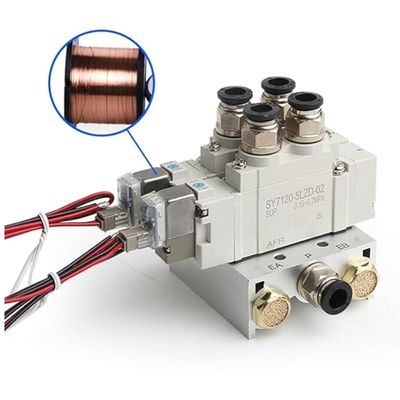 SY5220-5LZD-C4 Válvula solenoide SMC 2 posição Dupla DC24V Dimensão do portão de instalação de toque único Ø4