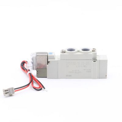Valva solenoide SY5120-6LZD-01 SMC2 Posição única DC12V Port Size 1/8 Thread Piping