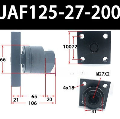 JAF125-27-200 M27x2 Tamanho nominal Para a compatibilidade do cilindro de ar Design simples