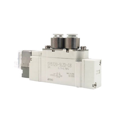 Tamanho da porta Ø6 SY3420-6LZD-C6 SMC Pneumática Solenoide Valve3 Posição Centro de escape DC12V