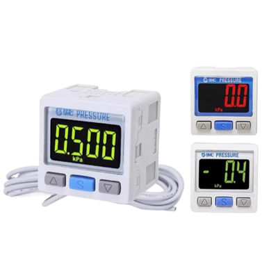 SMC Digital Pressure Switch ZSE30A-01-A Pressão de vácuo R1/8 Display de 2 cores NPN Colector aberto 2 saídas