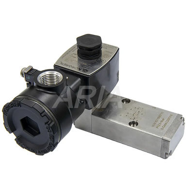 Valva solenoide Norgren de aço inoxidável de alta pressão para controlo de ar industrial de carga pesada a 2,5-8 bar