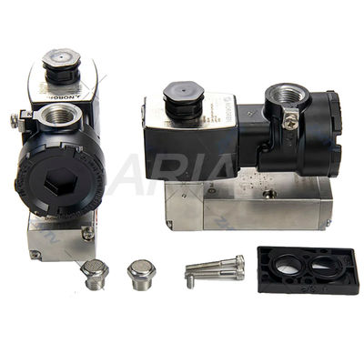 Valva solenoide Norgren de aço inoxidável de alta pressão para controlo de ar industrial de carga pesada a 2,5-8 bar