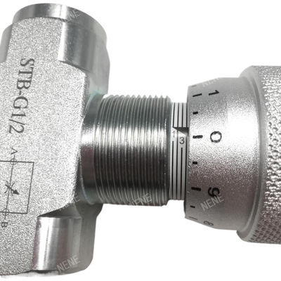 Válvula de aceleração STB-G1/2 Válvula de regulação de fluxo resistente à alta pressão STB Válvula de aceleração hidráulica