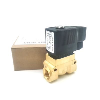 00134237 6013 Tipo Burkert válvula eletromagnética G1/8 DC24V Corpo de latão NC Selo FKM