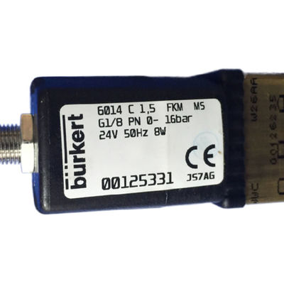 Corpo da válvula de solenoide Burkert de aço inoxidável NBR Selo 00125331 6014 0-16bar