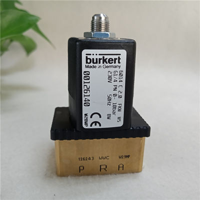 Válvula solenoide Burkert 6014C 2.0 FKM G1/4 PN 0-10bar 230V 00126140