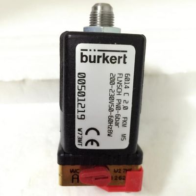 Válvula solenoide Burkert 6014 com interruptor manual 230V 00501219