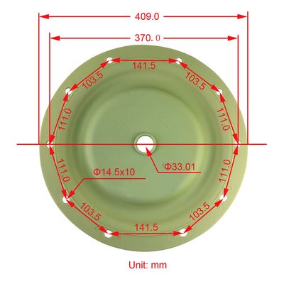 96475-A 96476-T válvula de pulso diafragma Ingersoll Rand Santoprene PTFE