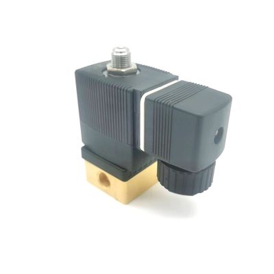 2/2 Normalmente aberta 00295651 válvula de solenoide Burkert 20 buracos de fluxo FKM (Fluorrubber) Corpo de válvula de latão selado AC220V 8W 1-25bar