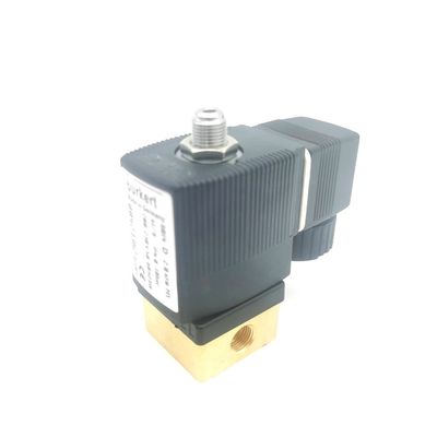 2/2 Normalmente aberta 00295651 válvula de solenoide Burkert 20 buracos de fluxo FKM (Fluorrubber) Corpo de válvula de latão selado AC220V 8W 1-25bar