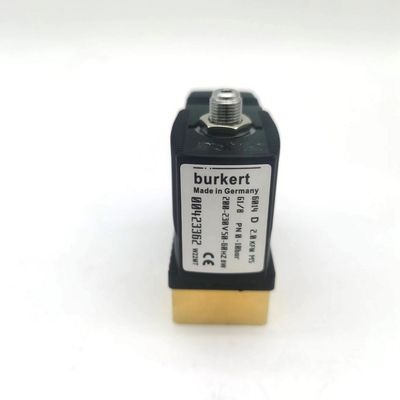 2/2 Normalmente aberta 00295651 válvula de solenoide Burkert 20 buracos de fluxo FKM (Fluorrubber) Corpo de válvula de latão selado AC220V 8W 1-25bar