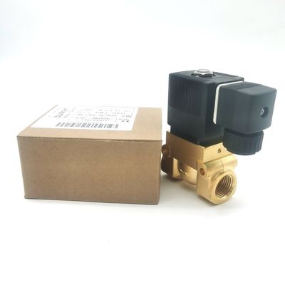Válvula de solenoide industrial 00085337 G1 1/4 2/2 Normalmente fechada 32 Flow Hole FKM (Fluorrubber) Corpo de válvula de latão selado AC24V 8W 1-25bar
