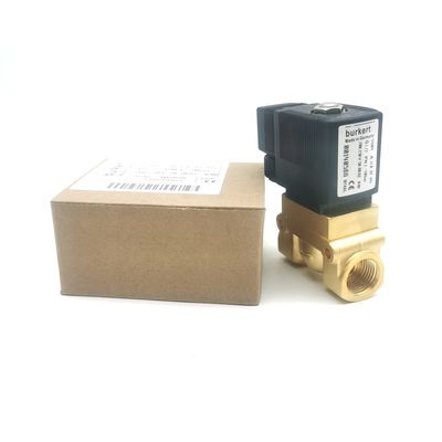 Válvula de solenoide industrial 00085337 G1 1/4 2/2 Normalmente fechada 32 Flow Hole FKM (Fluorrubber) Corpo de válvula de latão selado AC24V 8W 1-25bar