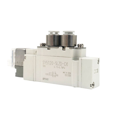 Valvula de 5 portas SMC Válvulas solenoides simples SY3120-5LZD-C6 SY3120-6LZD-C6
