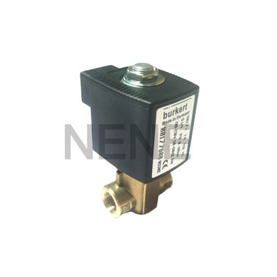 Burkert Solenoide 6013 Tipo de Ação Direta 00134243 2/2 Normalmente Fechado G1/8 polegada 2.5 Flow Hole FKM Seal 220VAC 8W 0~16bar