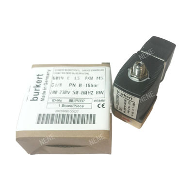 G1/4 Válvula Solenoide Burkert 00125302 6013 Tipo de Ação Direta 2/2 polegadas Normalmente Fechado 3.0 Flow Hole FKM Corpo de válvula de latão selado 24VAC 8W 0~10bar