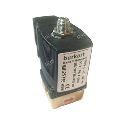 G1/4 Válvula Solenoide Burkert 00125302 6013 Tipo de Ação Direta 2/2 polegadas Normalmente Fechado 3.0 Flow Hole FKM Corpo de válvula de latão selado 24VAC 8W 0~10bar