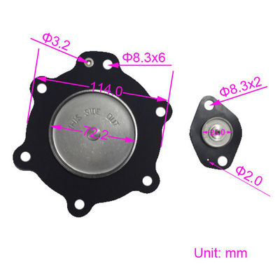 ASCO C113827 Nitrile/Buna ou Viton Pulse Valve Diafragma SCG353A047 Pulse Valve