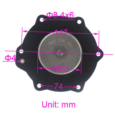 C113686 NBR VITON Kit de manutenção do diafragma para SCG353A051 ASCO 2 1/2 "coletor de poeira Solenoide Pulso de válvula de jato Kit de reparo de membrana