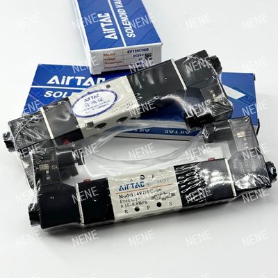 4V130C-M5 AIRTAC válvula eletromagnética AC220V DC24V à prova de explosão 5/3 vias